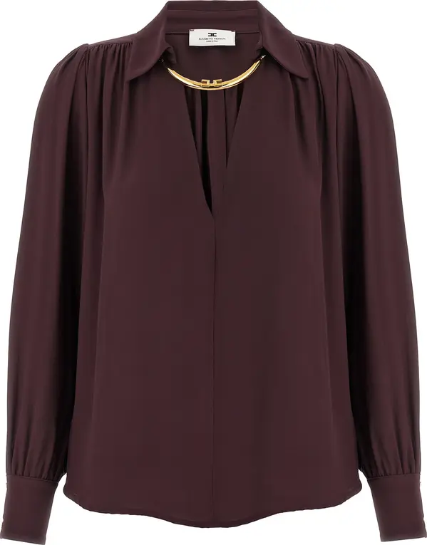 Purple Viscose Blouse