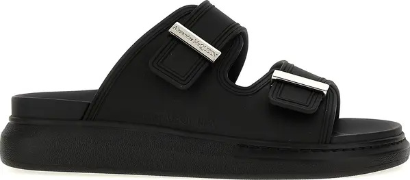 Black Rubber Slides