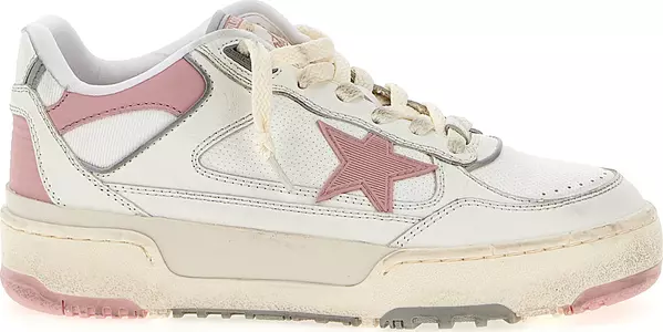 Multicolor Leather Athletic Sneakers