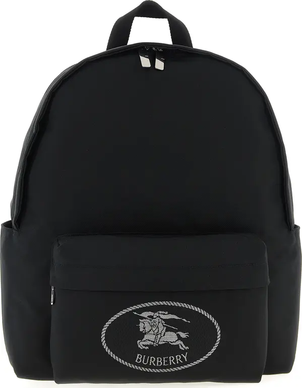 Black Polyester Backpack