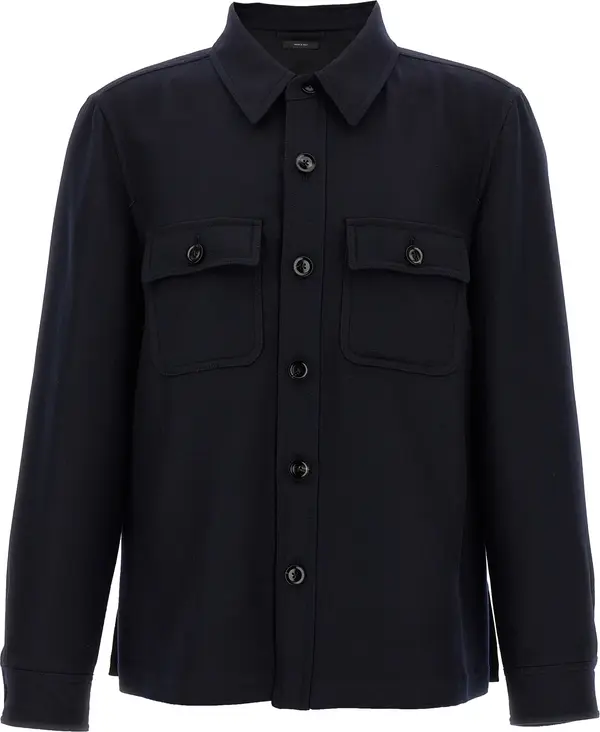 Blue Wool Blouse