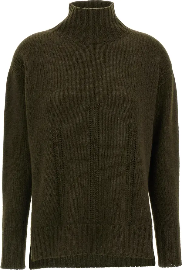 Bicolor Cashmere Cardigan