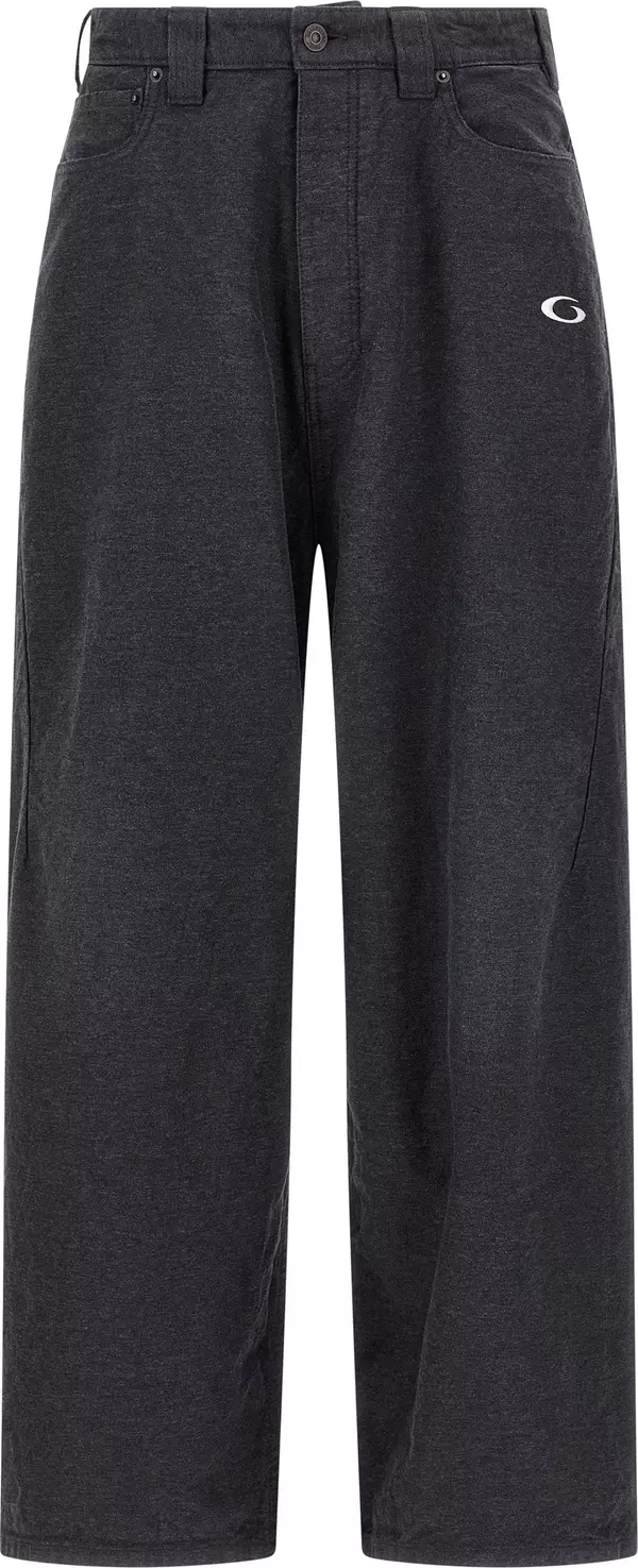 Gray Cotton Casual Pants