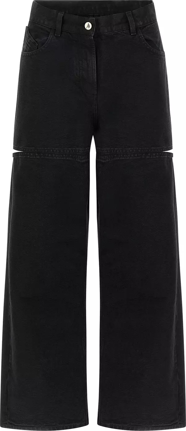 Black Cotton Jeans Denim