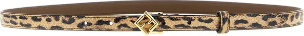 Multicolor Velvet Leather Regular Belt