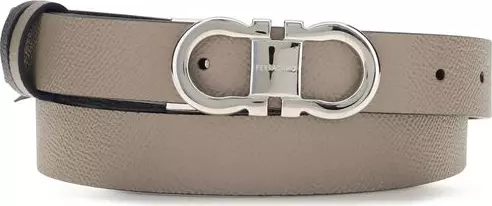 Gray Calf Leather Bos Taurus Regular Belt