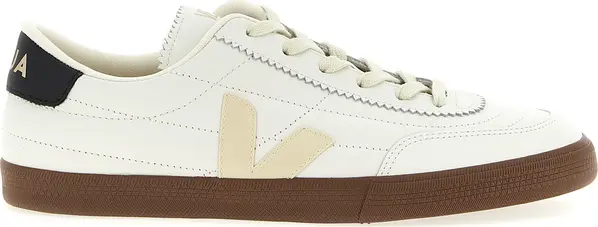 Bicolor Genuine Leather Sneakers