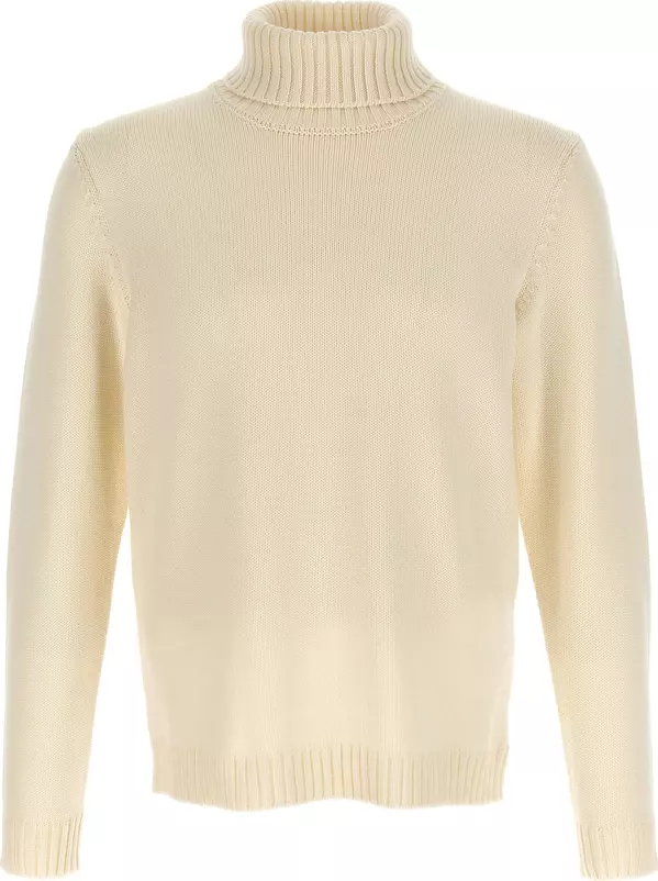 White Virgin Wool Cardigan