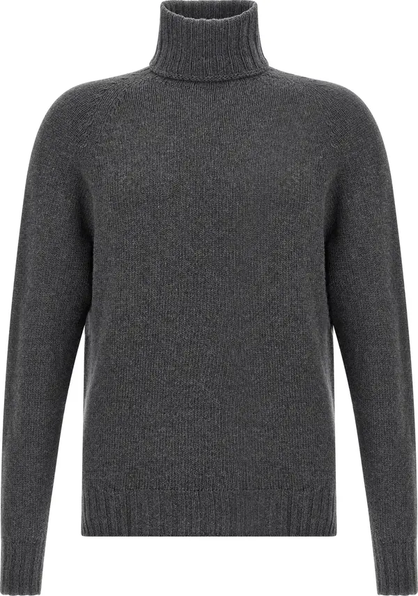 Gray Virgin Wool Cardigan