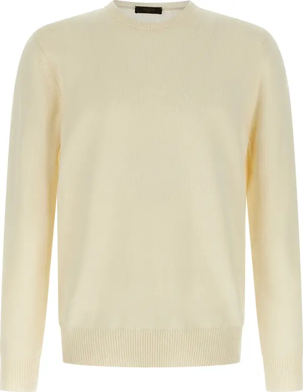 White Virgin Wool Cardigan