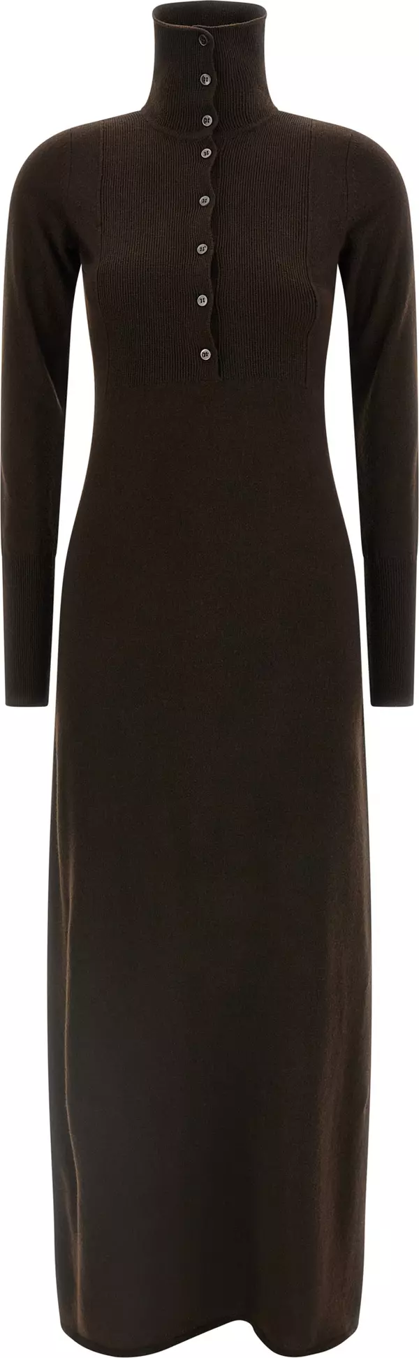 Brown Cashmere Long Dress