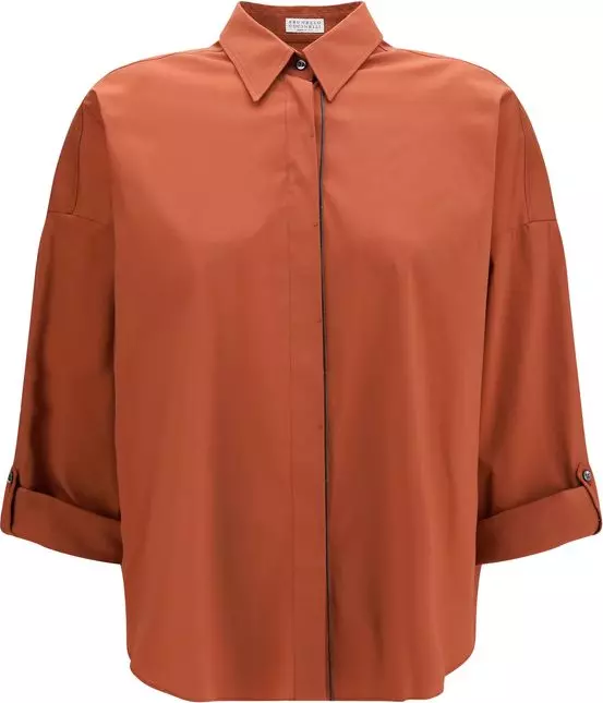 Brown Cotton Shirt