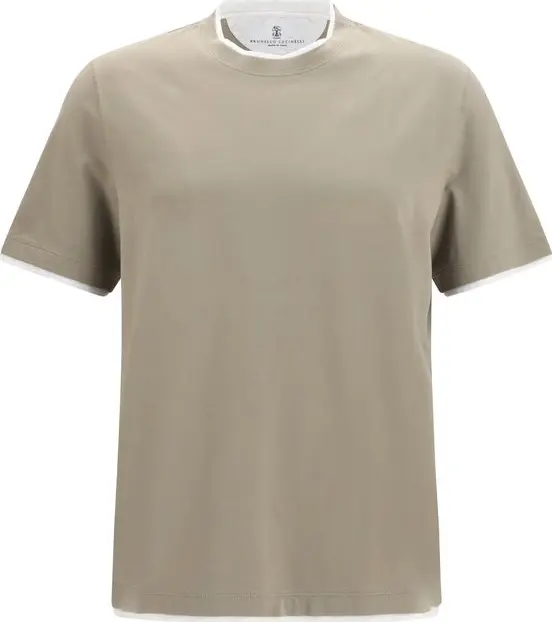Bicolor Cotton T-Shirt