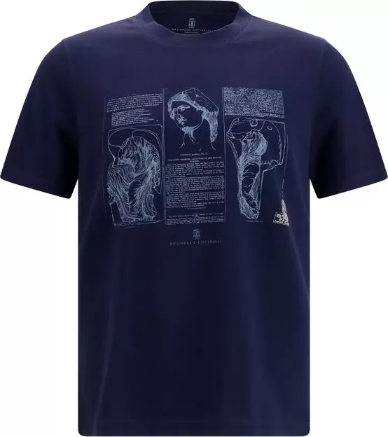 Blue Cotton T-Shirt