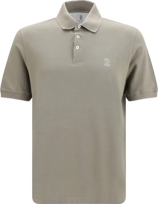 Bicolor Cotton Polo Shirt