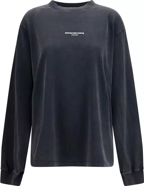 Black Cotton Sweatshirt