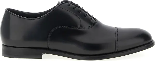 Black Calfskin Oxfords And Derbies