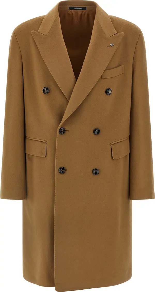 Beige Virgin Wool Coat