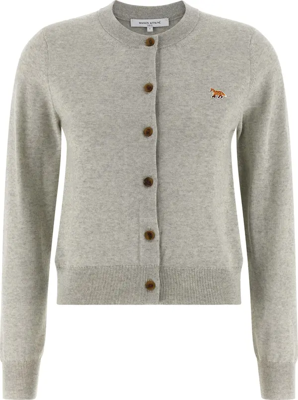 Gray Virgin Wool Cardigan