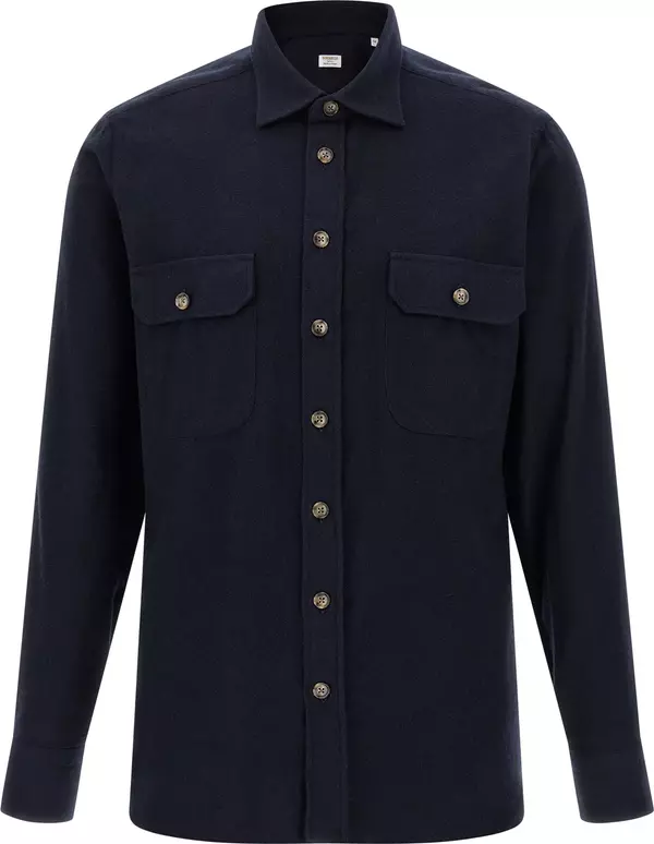 Blue Cotton Blouse