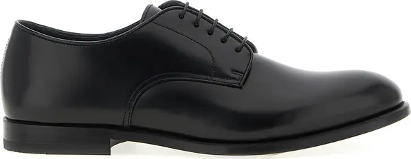 Black Calfskin Oxfords And Derbies