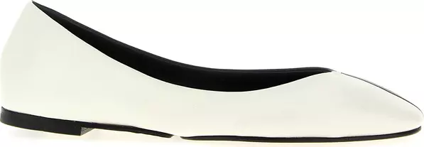 Bicolor Lamb Leather Ballet Flats