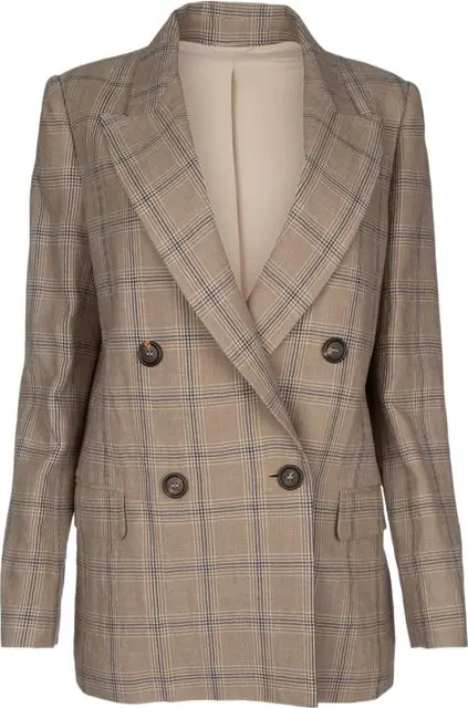 Brown Linen Blazer