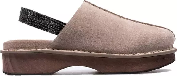 Brown Leather Mules