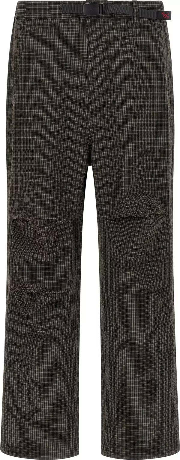 Brown Polyester Casual Pants
