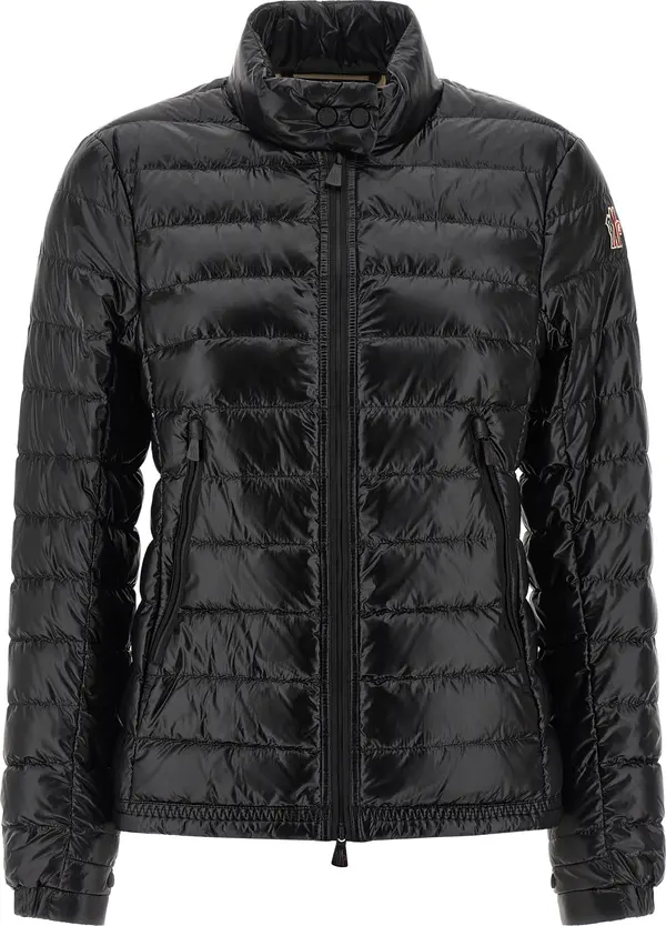 Black Polyamide Full-Length Jacket
