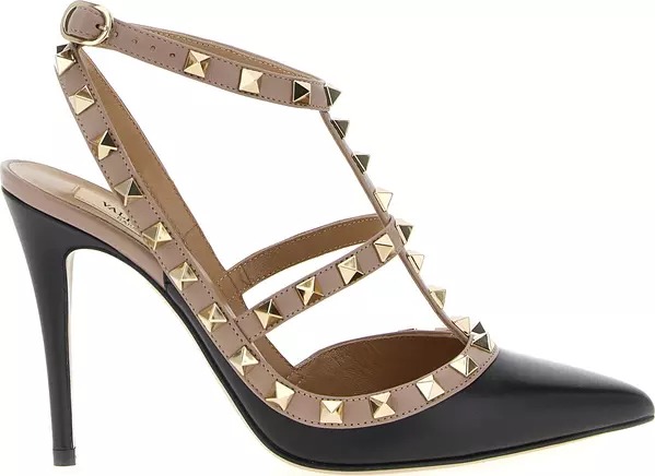 Black Lamb Leather High Heel Pumps