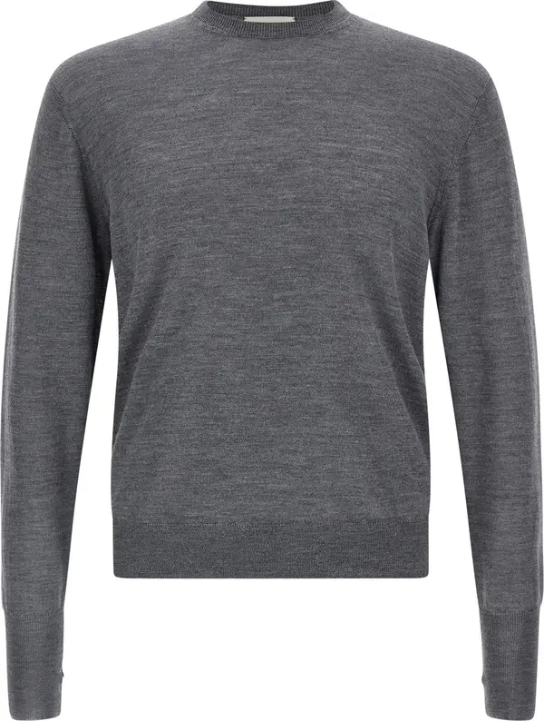 Gray Virgin Wool Cardigan