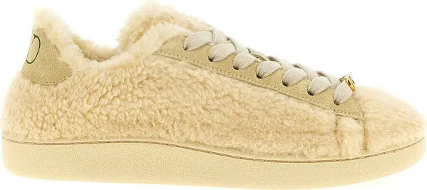 Beige Wool Sneakers