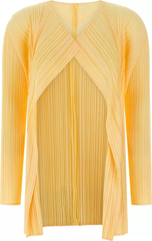 Bicolor Polyester Cardigan