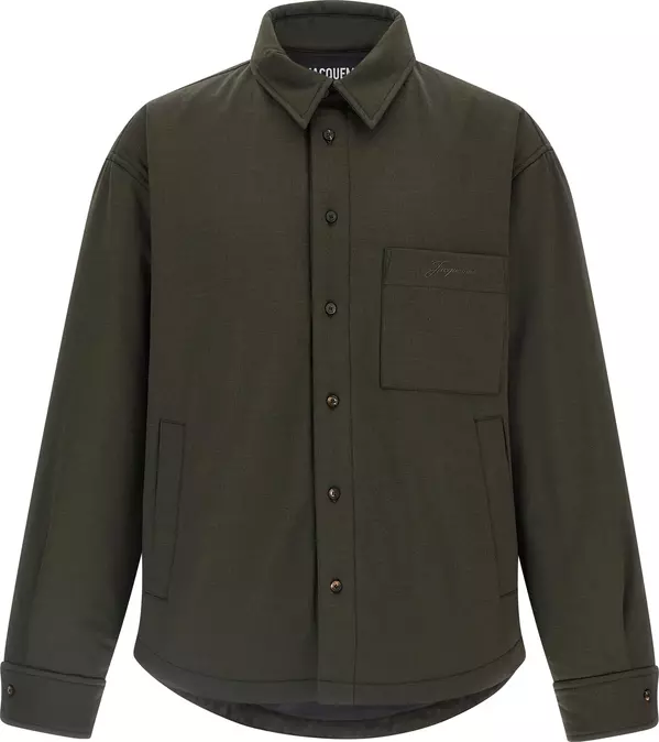 Bicolor Virgin Wool Shell Jacket