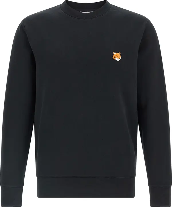Black Cotton Sweatshirt