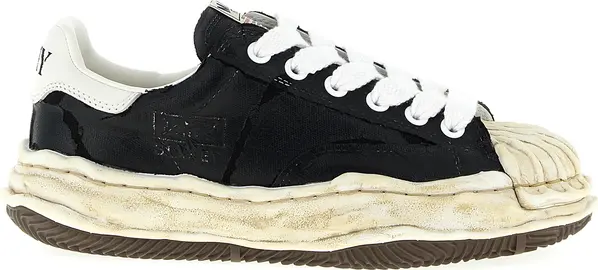 Black Cotton Sneakers