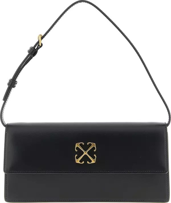 Black Polyester Shoulder Bag