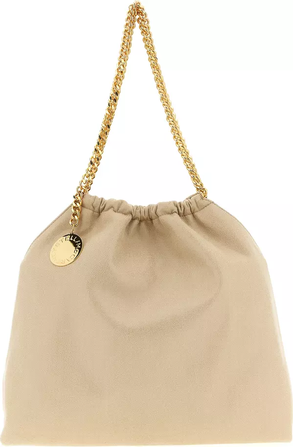 Beige Polyester Shoulder Bag