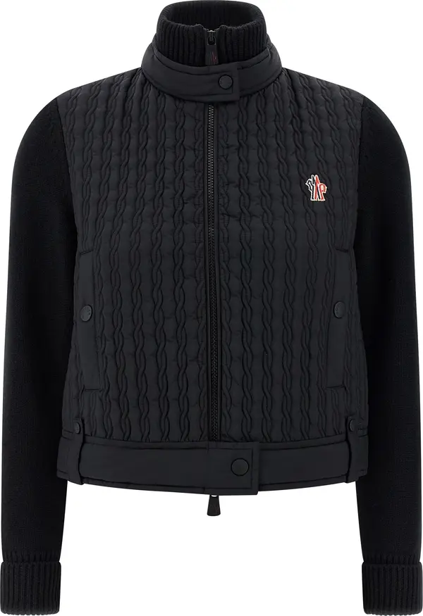 Black Polyamide Cardigan