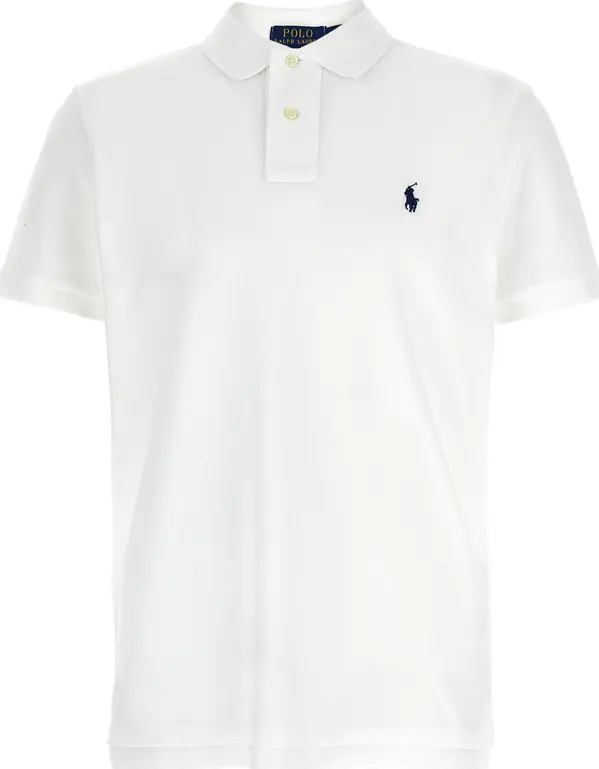 White Cotton Polo Shirt