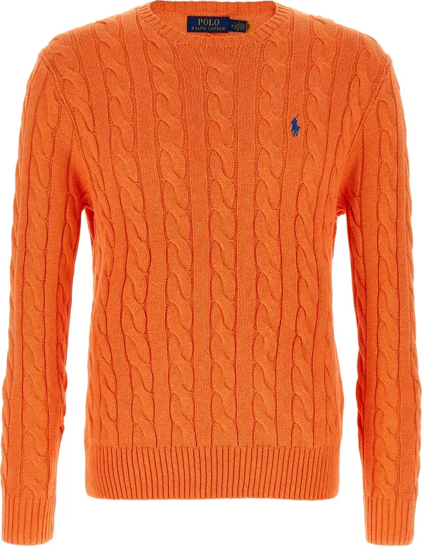 Orange Cotton Cardigan