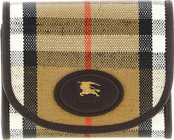 Beige Cotton Cardholder