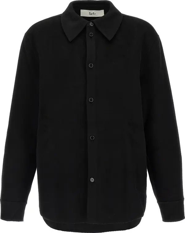 Black Wool Blouse
