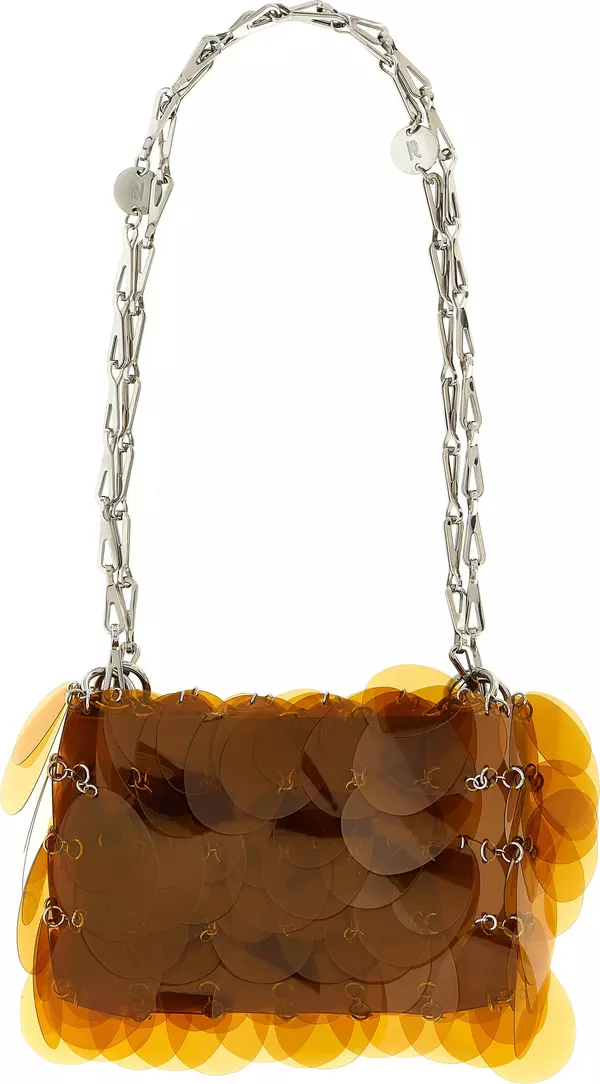 Orange Polyester Shoulder Bag