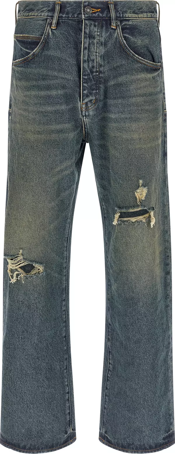 Blue Cotton Jeans Denim