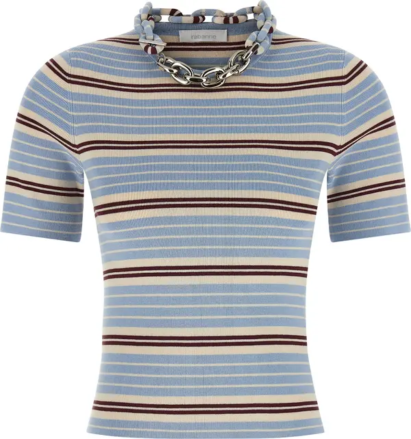 Blue Textile T-Shirt
