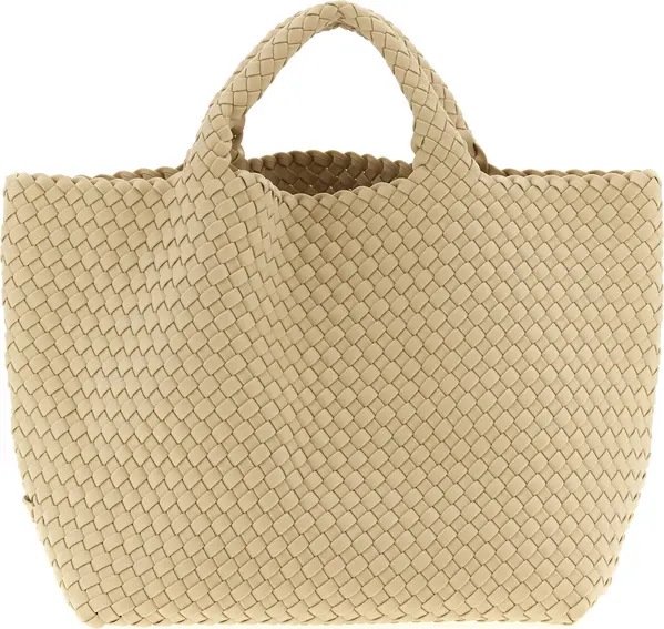 Beige Neoprene Tote Bag