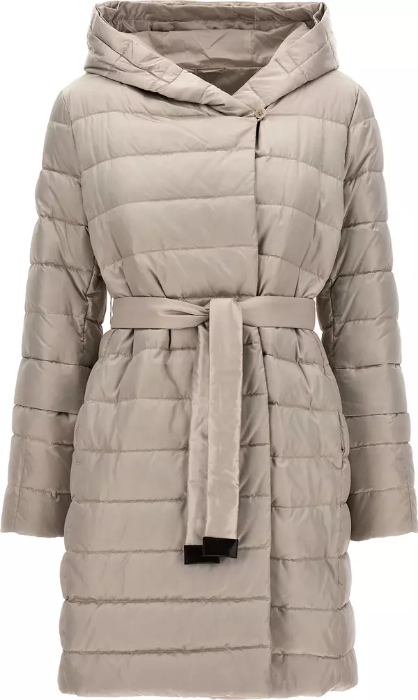 White Polyamide Full-Length Jacket