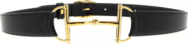 Black Calfskin Regular Belt